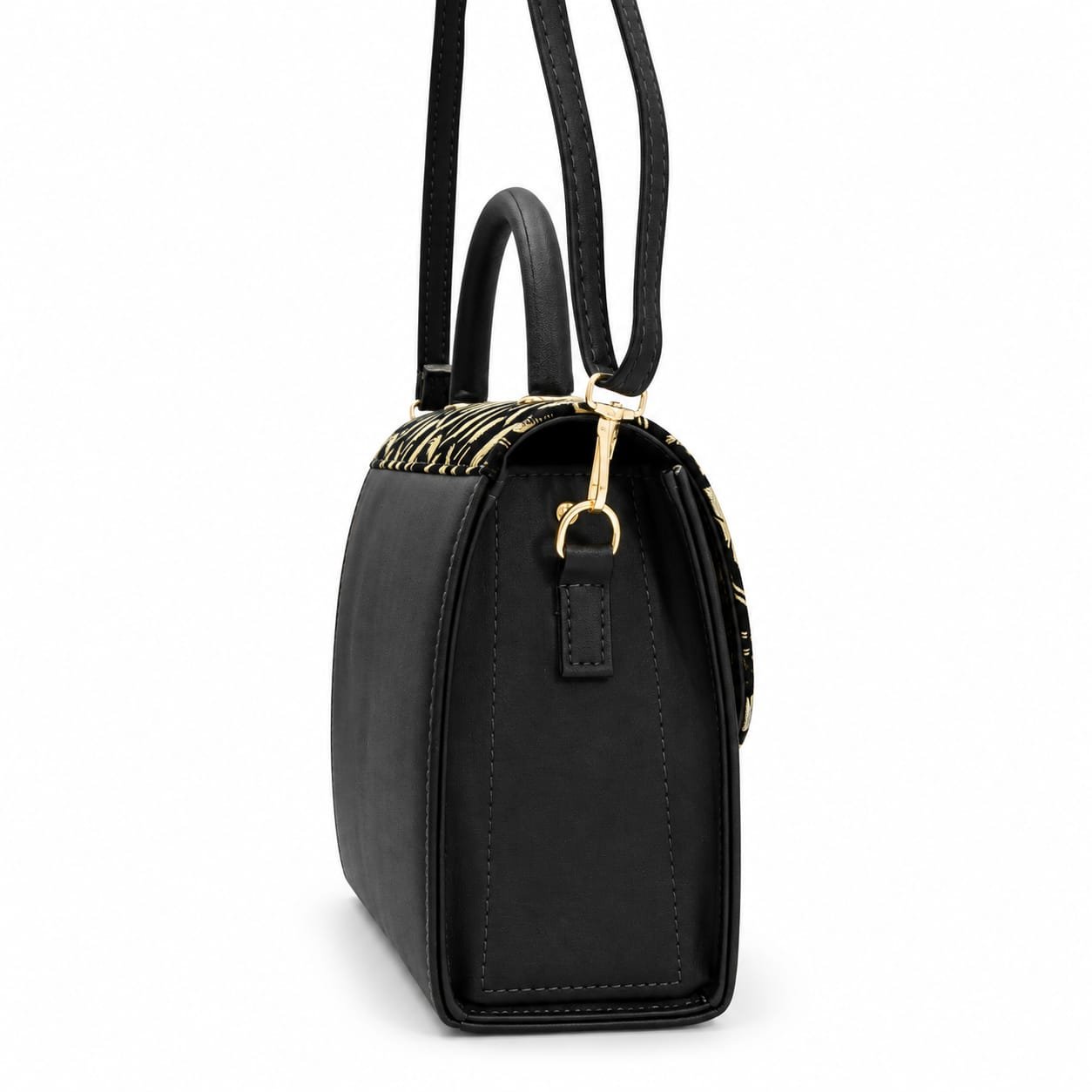 Black & Gold Shoulder Bag - Image 3