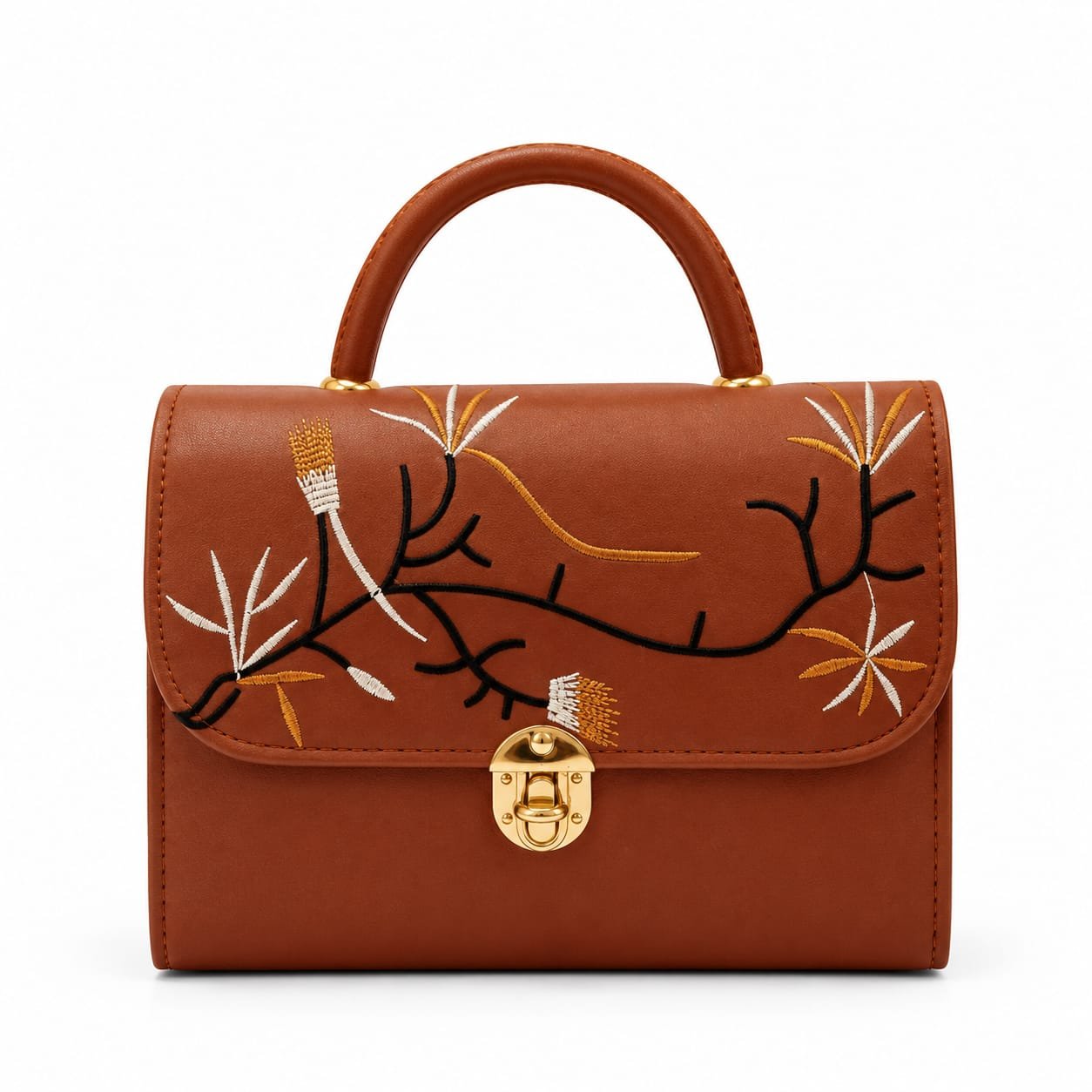 Embroidered Shoulder Bag