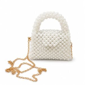 White Beaded Handbag