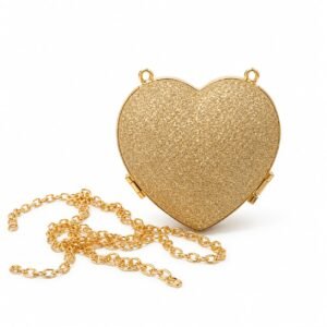 Glitter Heart Clutch